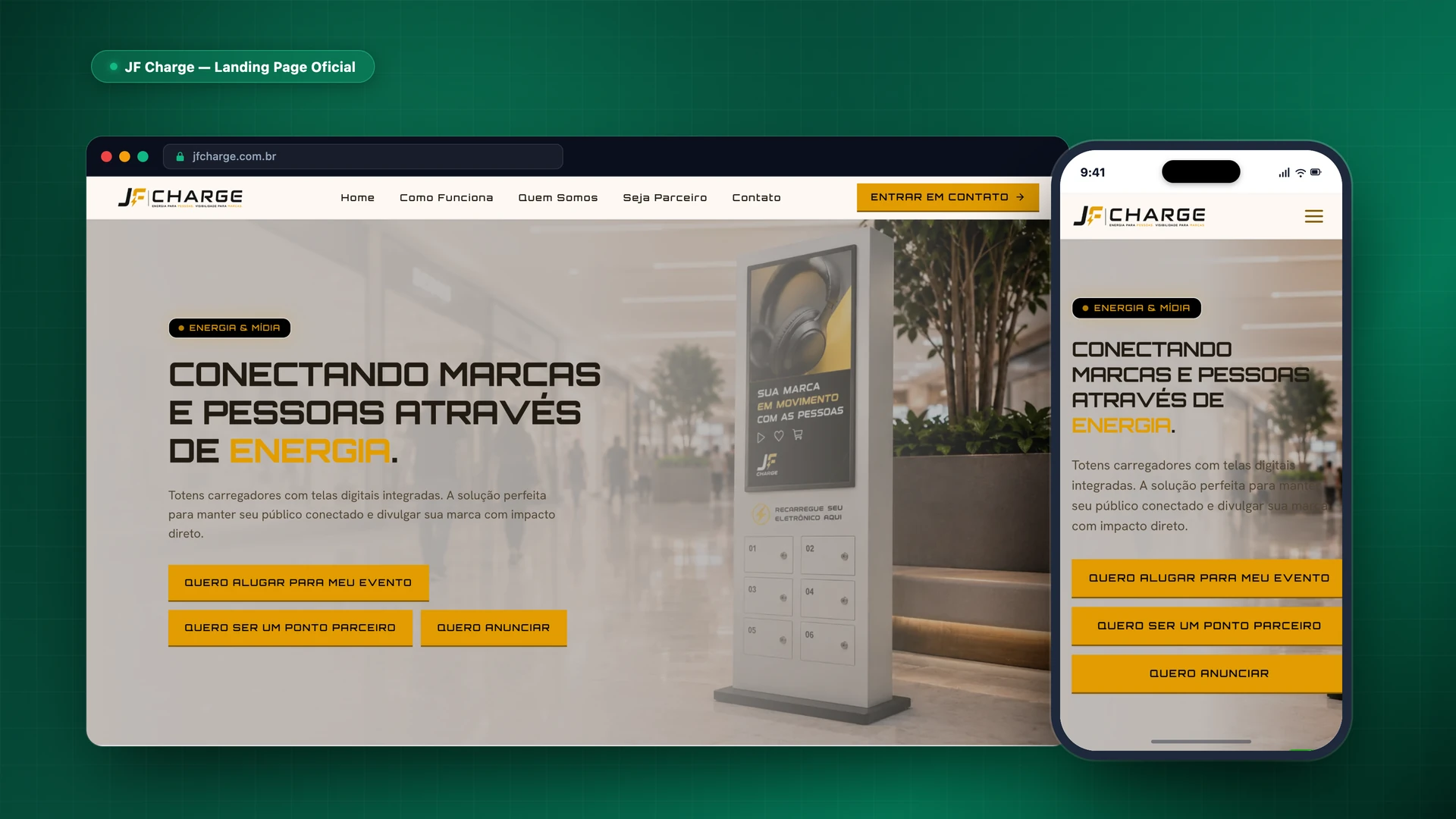Landing Page B2B para Totens