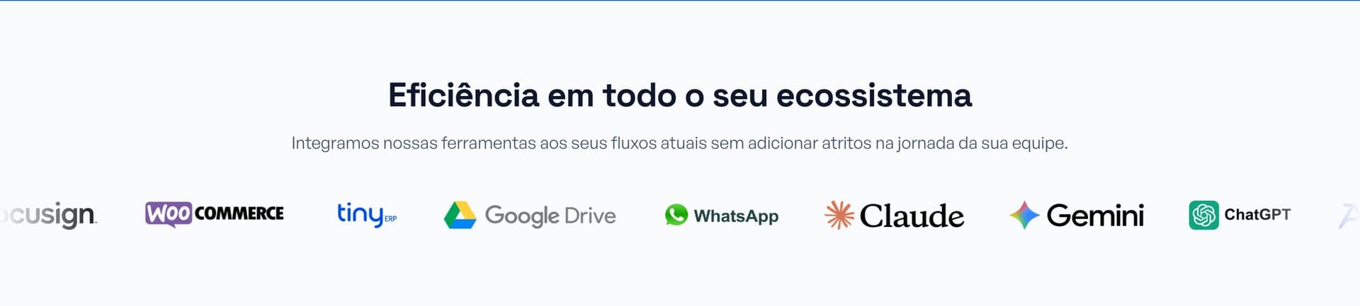 Apresentação visual do ecossistema de soluções de automação