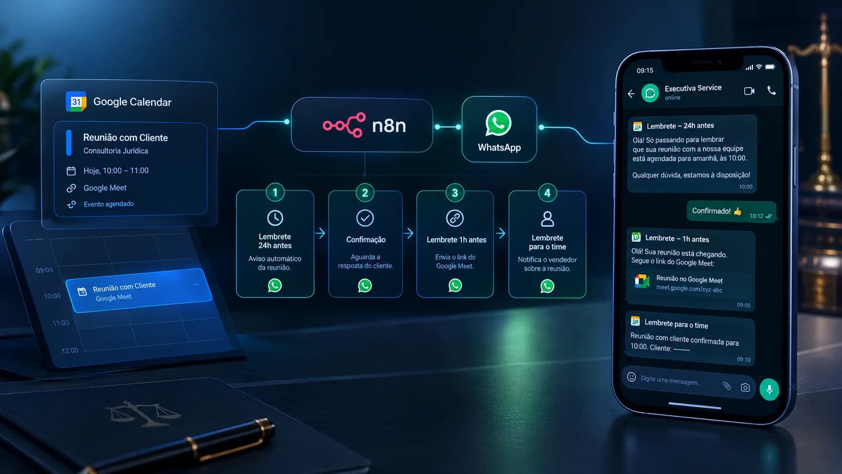 Lembrete de Reuniões Automático no WhatsApp